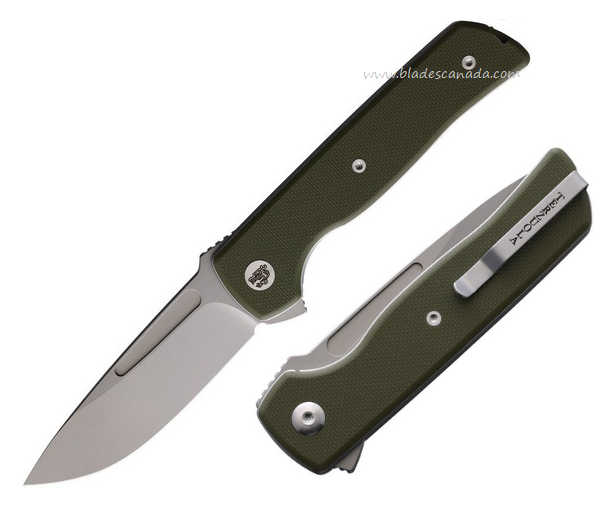 Terzuola ATCF Lite Flipper Folding Knife, Nitro-V SW, G10 OD Green, FF010GS