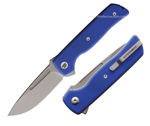 Terzuola ATCF Lite Flipper Folding Knife, Nitro-V SW, G10 Blue, FF010LS