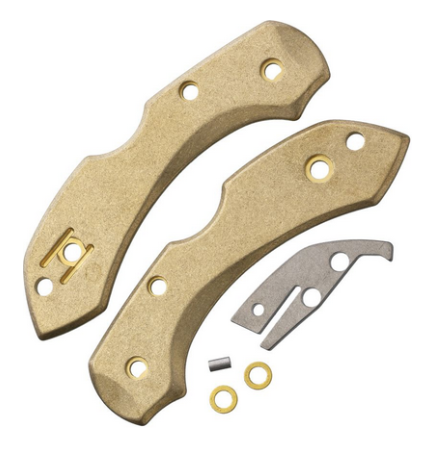 Flytanium Spyderco Dragonfly Scales Kit, Brass, 1205