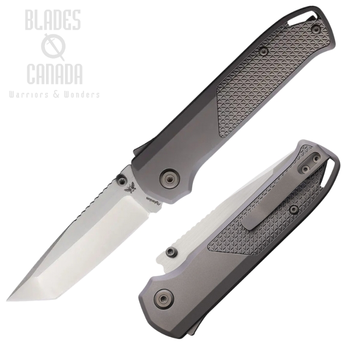 Flytanium Arcade Ori Shark Lock Folding Knife, CPM 20CV Satin, Titanium Gray Textured, FLY1396S
