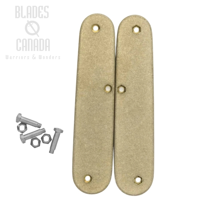 Flytanium Scales for Victorinox Cadet Swiss Army Knife, Brass, FLY-0813
