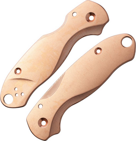 Flytanium Spyderco Paramilitary 3 Scales, Lotus Copper Construction, 1015