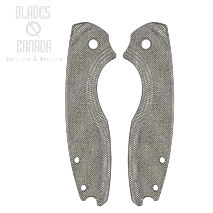 Flytanium Flow Scales for CRKT Pilar III, Micarta Black Canvas, FLY-1174BC