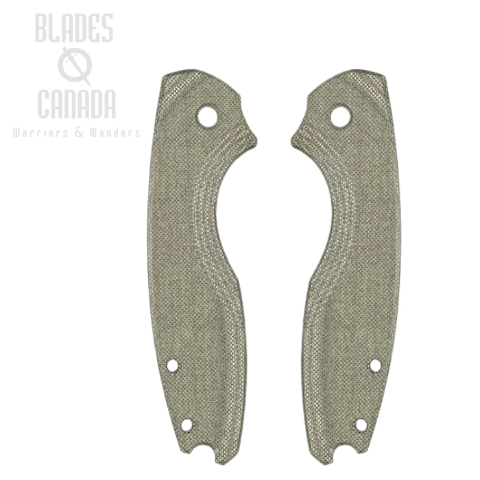 Flytanium Flow Scales for CRKT Pilar III, Micarta Green Canvas, FLY-1174GC
