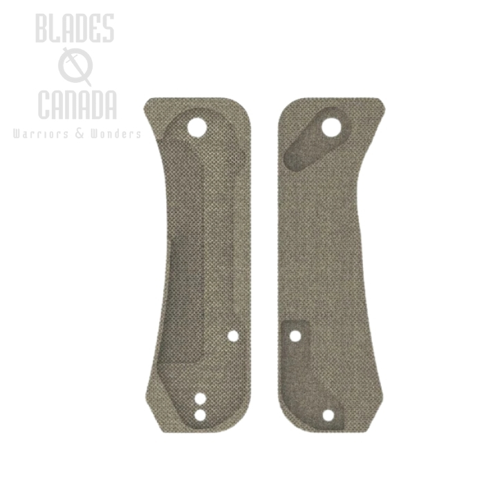 Flytanium Scales for WE Knife Banter, Micarta Green Canvas Groove, FLY-1288