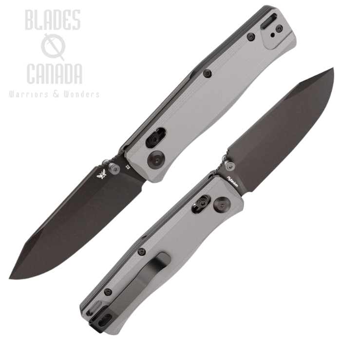 Flytanium BEEF Crossbar Lock Folding Knife, D2 Black, G10 Gray, FLY1386GSB