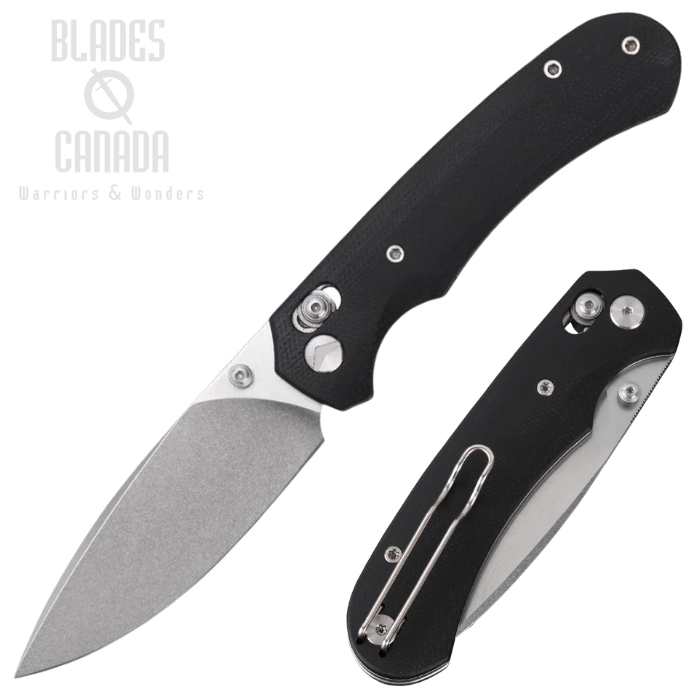 Ferramonster Spectrum Crossbar Lock Folding Knife, 154CM SW, Micarta Black, FM23004CP-A (image for) Ferramonster Spectrum Crossbar Lock Folding Knife, 154CM SW, Micarta Black, FM23004CP-A