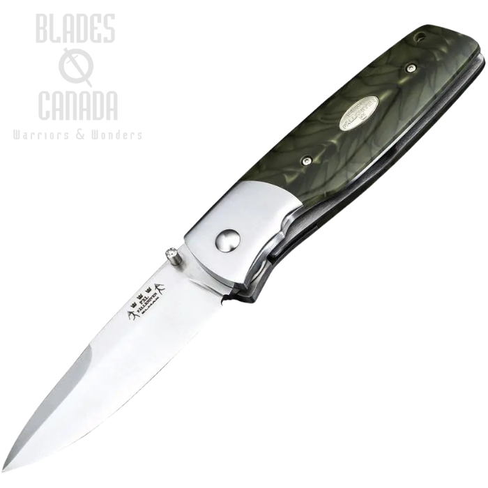 Fallkniven PXL Folding Knife, Elmax Satin, Woodland Juma Handle, FNPXLTW Fallkniven PXL Folding Knife, Elmax Satin, Woodland Juma Handle, FNPXLTW
