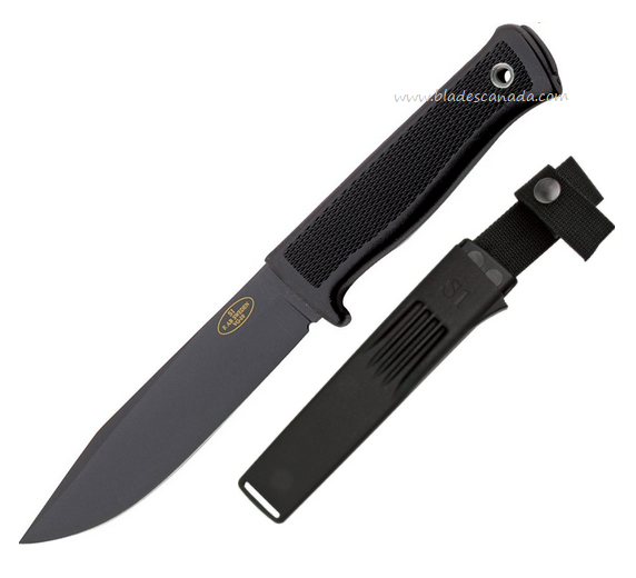 Fallkniven S1 Fixed Blade Forest Knife, VG10 Black, Thermorun Handle, FNS1BZ