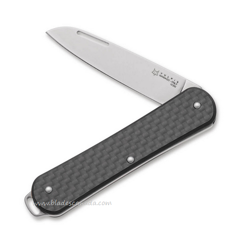 Fox Italy Vulpis Slipjoint Folding Knife, M390, Carbon Fiber, 01FX1007