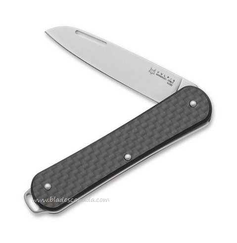 Fox Italy Vulpis Slipjoint Folding Knife, M390, Carbon Fiber, FX-VP130 CF
