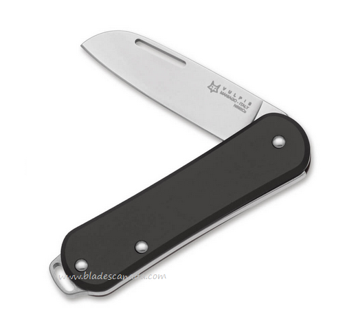 Fox Italy Vulpis Slipjoint Knife, N690, Aluminum Black, FX-VP108 BK