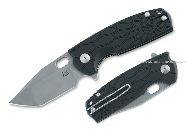 Fox Italy Core Flipper Folding Knife, N690, FRN Black, FX-612 BS