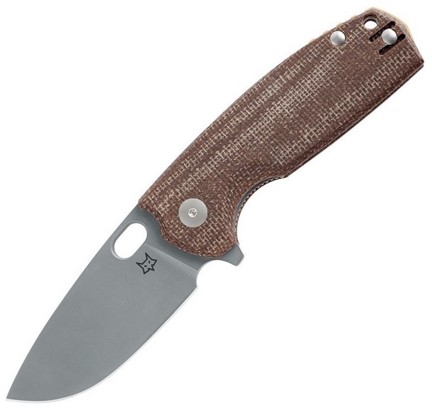 Fox Italy Core Flipper Folding Knife, Bohler N690 Steel, Micarta, FOX604MBR