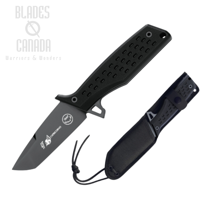 (image for) Fox Italy N.E.R.O. Fixed Blade Knife, N690 Black, G10 Black, FX-NR05TT-49