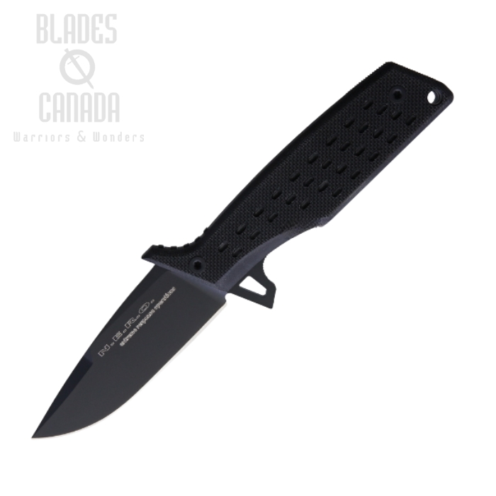 (image for) Fox Italy NERO Fixed Blade Knife, N690 Black, G10 Black, FX-NR03 CT