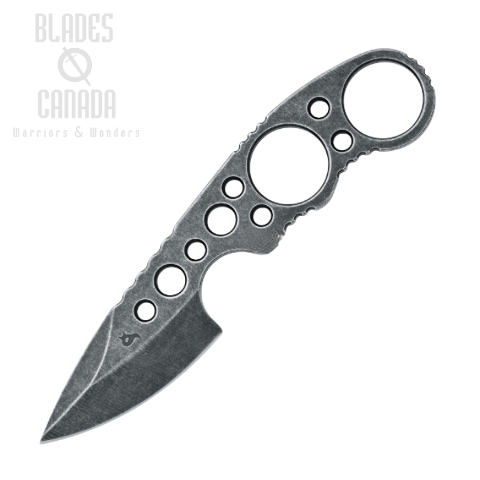 (image for) BlackFox Skelergo Fixed Blade Knife, 440C Black SW, Kydex Sheath, BF-734