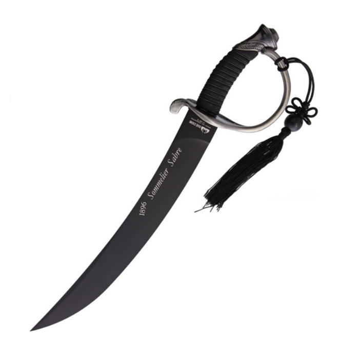 (image for) Due Cigni 1896 Sommelier Saber, Stainless Steel, Wire Wrapped, 2C 2007B