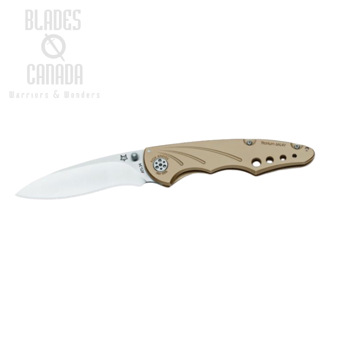 Fox Italy 180B Folding Knife, ATS 34, Titanium, FX-180B (image for) Fox Italy 180B Folding Knife, ATS 34, Titanium, FX-180B