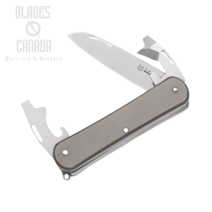 (image for) Fox Vulpis Slipjoint Folding Multitool Knife, M390, Titanium, FX-VP130-3 TI