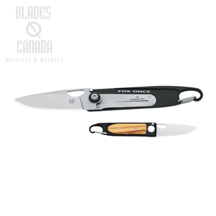 (image for) Fox Italy Once Collection Gentleman's Folding Knife, 440C, Aluminum/Wood, 442OL