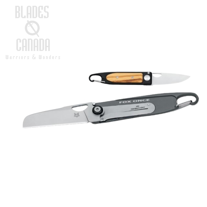 (image for) Fox Italy Once Collection Gentleman's Folding Knife, 440C, Aluminum, FX-443OL