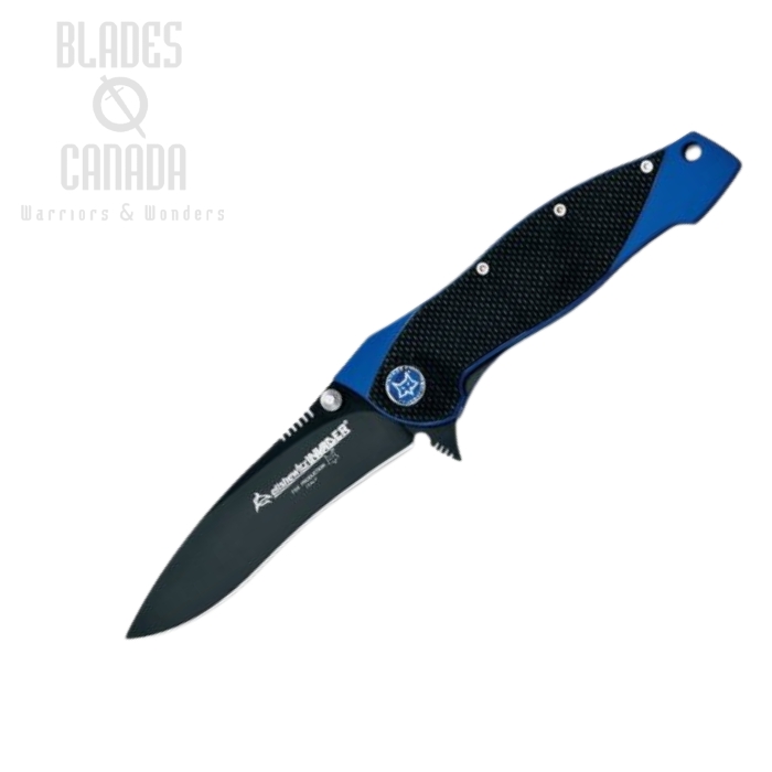 (image for) Fox Italy Elishwitz Folding Knife, 440C, G10 Black/Blue, FX-457G10
