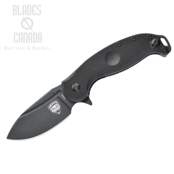 Fox Italy Irves Flipper Folding Knife, N690, G10 Black, FX-532 (image for) Fox Italy Irves Flipper Folding Knife, N690, G10 Black, FX-532