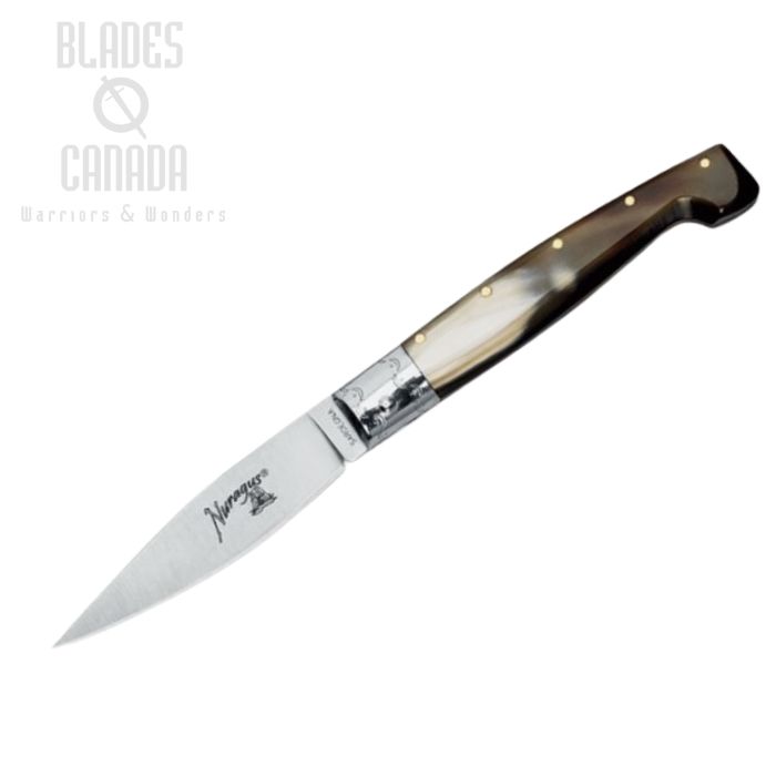(image for) Fox Italy Nuragus Folding Knife, 420C, Cattle Horn, 560/20