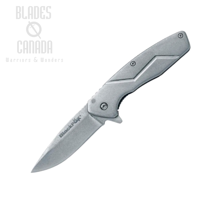 (image for) Blackfox Steelix BF-717 Flipper Folding Knife, 440C, Stainless Handle, BF-717