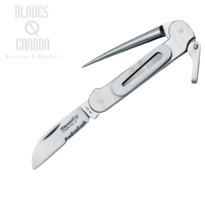 (image for) BlackFox BF-237 Sailing Slipjoint Folding Knife, 420 Steel, Stainless Handle, BF-237