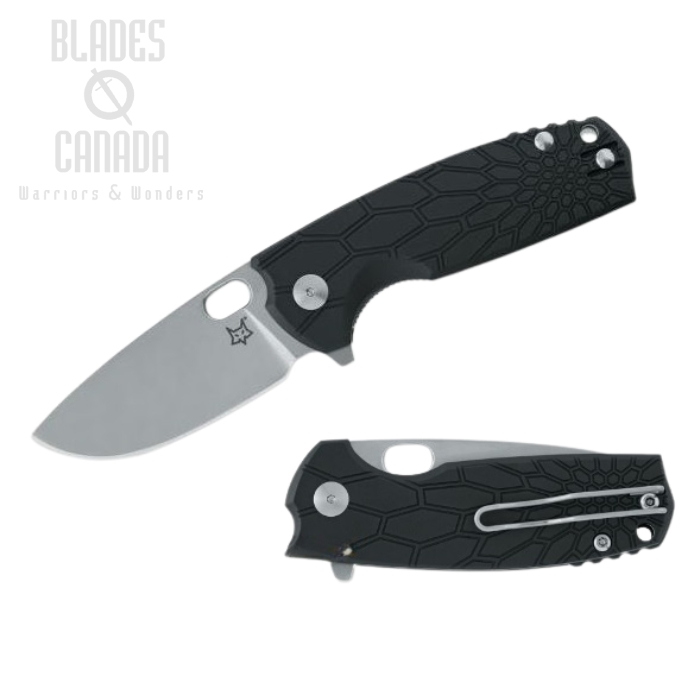 (image for) Fox Italy Vox Core Flipper Folding Knife, N690, FRN Black, FX-604