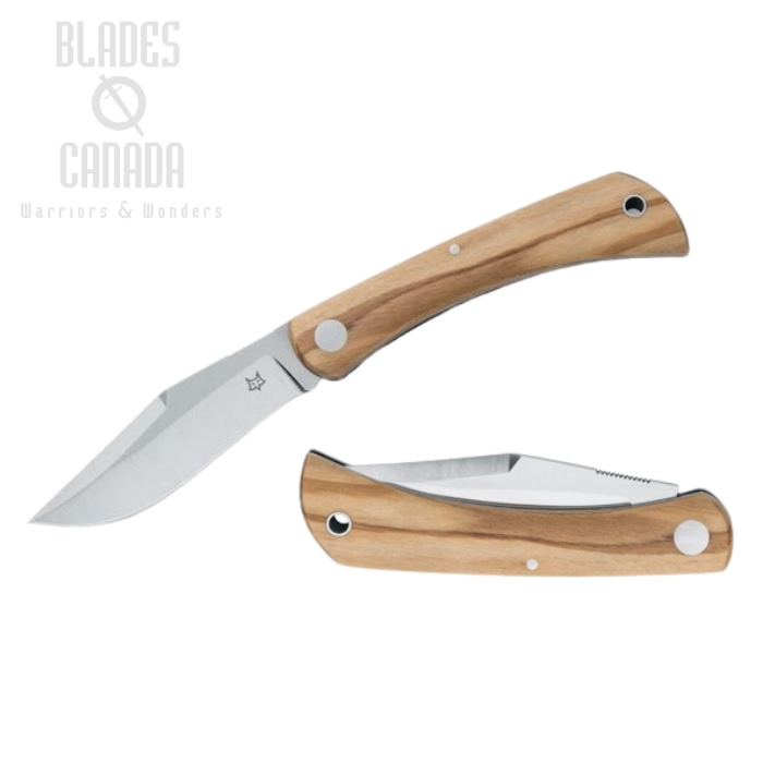 (image for) Fox Italy Libar Slipjoint Folding Knife, M390, Olive Wood Handle, FX-582 OL