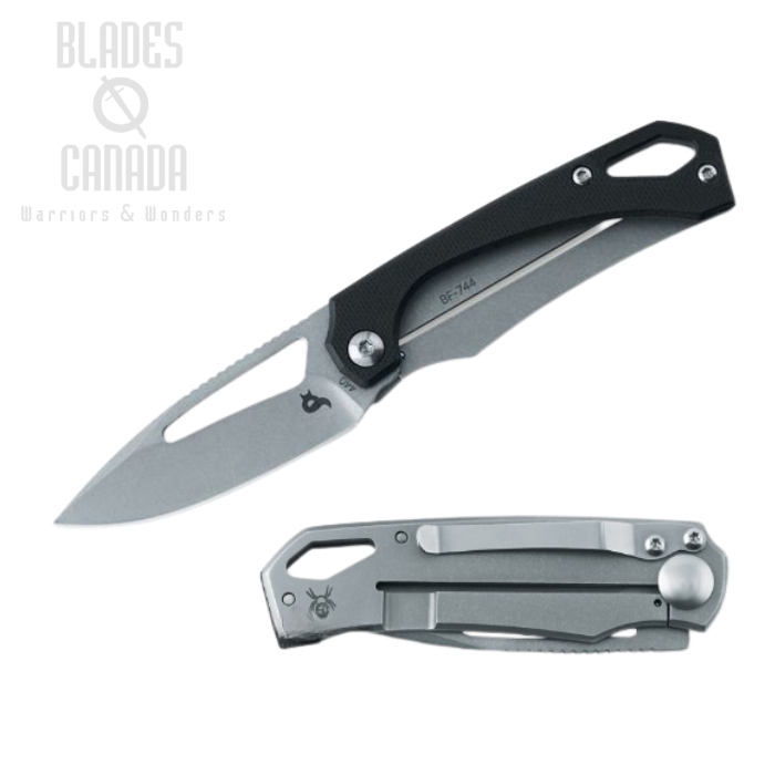 (image for) BlackFox Racli Framelock Folding Knife, 440C, G10 Black, BF-744