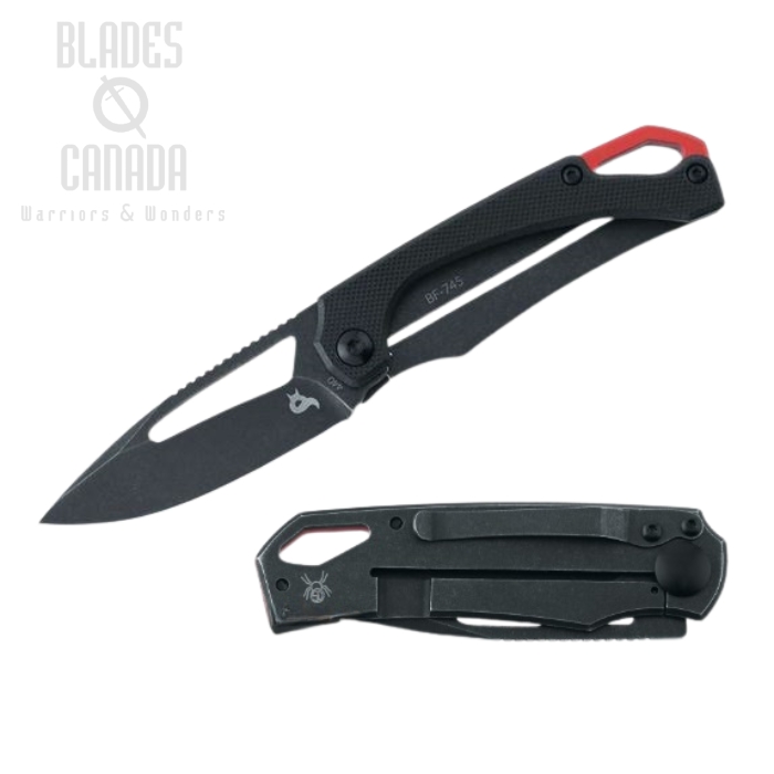 (image for) BlackFox Racli Spacer Framelock Folding Knife, 440C, G10 Red, BF-745