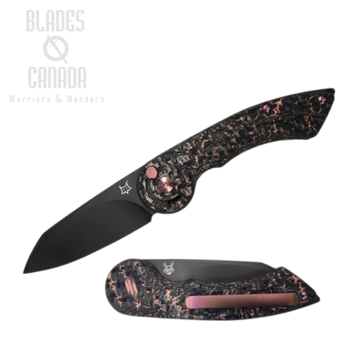 (image for) Fox Italy Radius Folding Knife, M390 Steel, Carbon Fiber/Copper, FX-550 CFB
