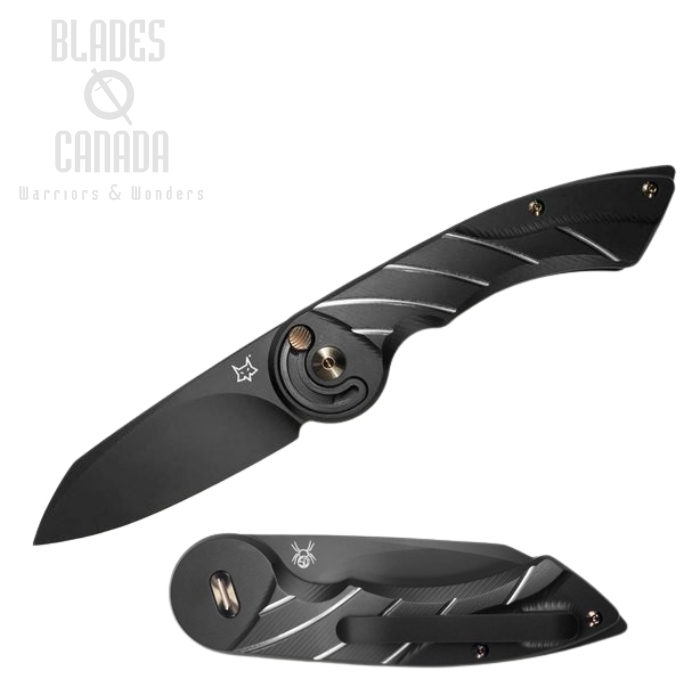 (image for) Fox Italy Radius Folding Knife, M390, Titanium Black, FX-550 TIB