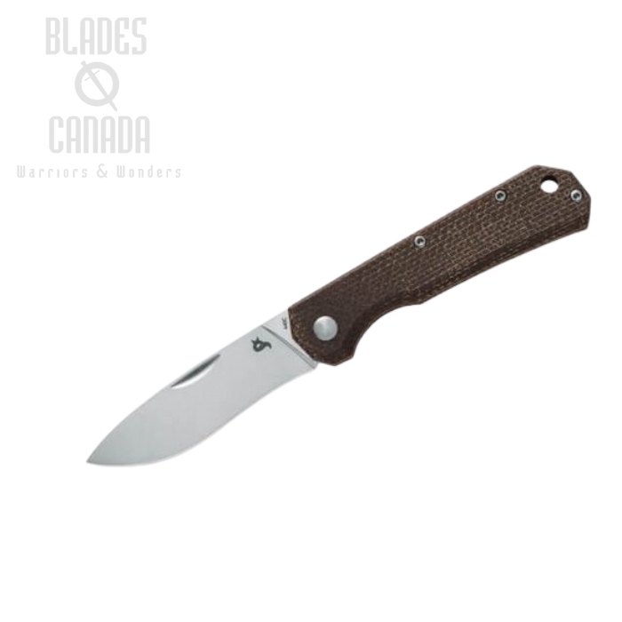 (image for) Blackfox Ciol Slipjoint Folding Knife, 440C, Micarta Dark Brown, BF-748MIB