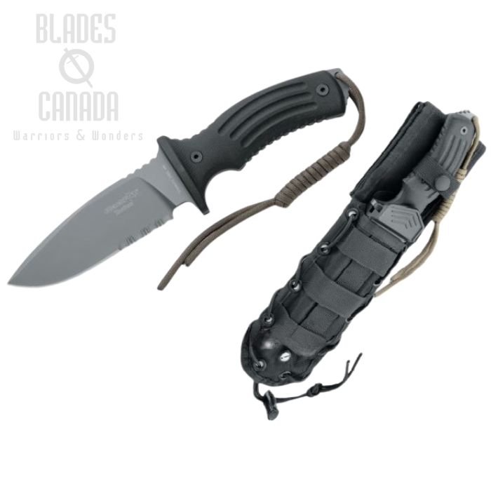 (image for) BlackFox Fixed Blade Knife, 440C, G10 Black, Nylon Sheath, BF-700B