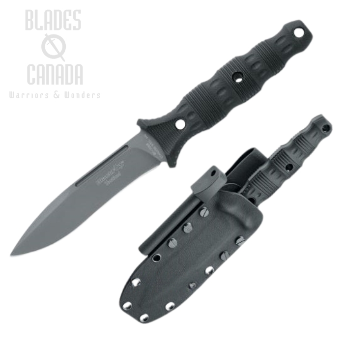 (image for) BlackFox Felis Fixed Blade Knife, 440C, G10 Black, Kydex Sheath, BF-706B