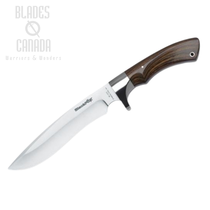 (image for) BlackFox Fixed Blade Knife, Stainless, Pakkawood, Leather Sheath, BF-701