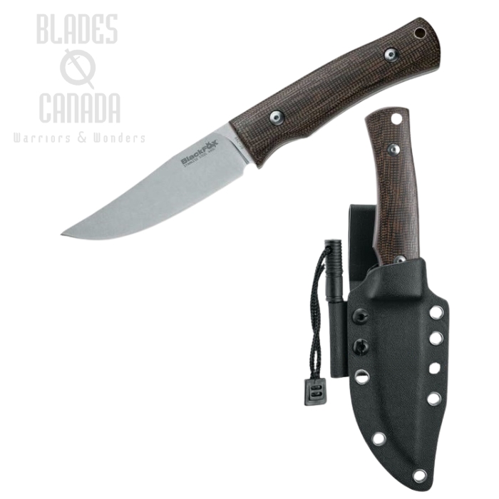 (image for) BlackFox Explorator Fixed Blade Knife, 440C, Micarta, Kydex Sheath, BF-749