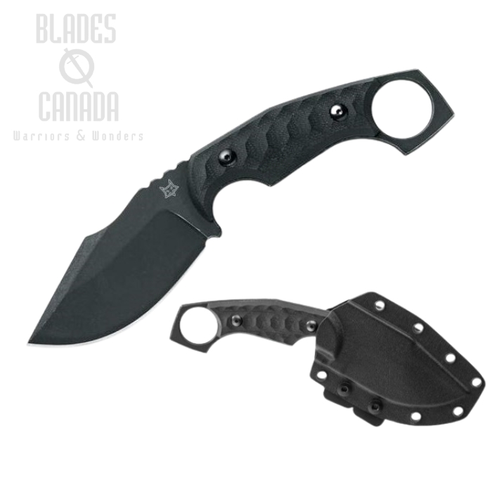 (image for) Fox Italy Monkey Thumper Fixed Blade Knife, Niolox Steel, Micarta, Kydex Sheath, FX-633