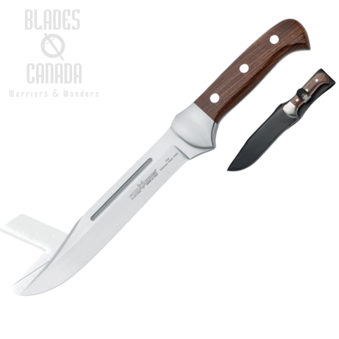 (image for) Fox Italy Forest Collection Fixed Blade Knife, 440C, Pakkawood, Leather Sheath, 619