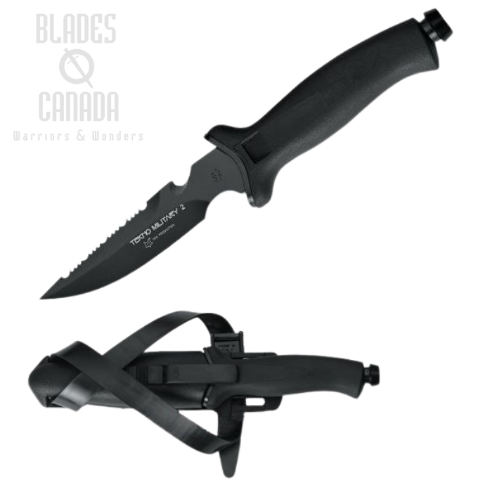 (image for) Fox Italy Tecno Military 2 Fixed Blade Knife, 420C, Nylon Sheath, 641