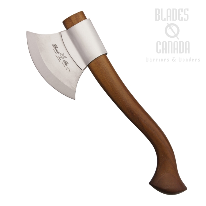 (image for) Fox Italy Hunters Trekking Axe, 12C27 Sandvik, Dark Wood, Leather Sheath, 682 M
