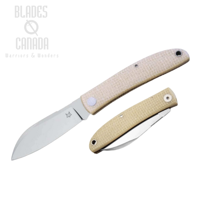 (image for) Fox Italy Livri Slipjoint Folding Knife, M390, Micarta Desert Tan, FX-273 MI