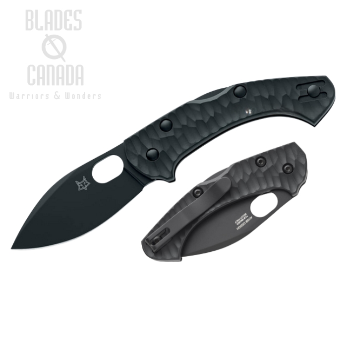 (image for) Fox Italy Zero 2.0 Desert Warrior Folding Knife, Stainless Black, FRN Black, FX-311 B