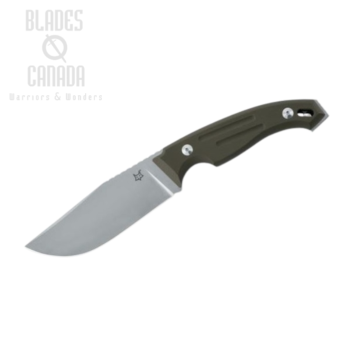 (image for) Fox Italy Octopus Bulgaris Fixed Blade Knife, N690, G10 OD, Leather Sheath, FX-510 OD