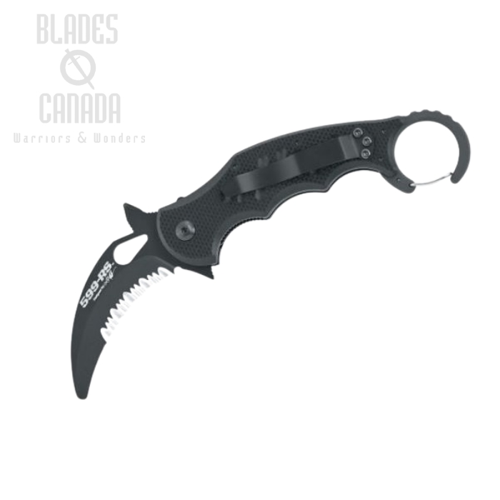 (image for) Fox Italy Rescue Karambit Folding Knife, N690, G10 Black, FX-599 RS